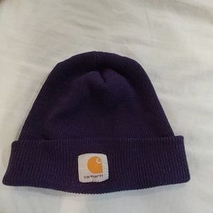 Dark purple Carhartt beanie